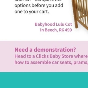 Car seat at Clicks