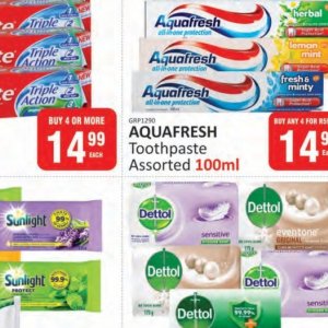 Toothpaste aquafresh  at Kit Kat Cash&Carry