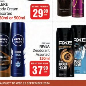 Deodorant nivea  at Kit Kat Cash&Carry