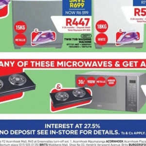 Microwave oven at Furnmart