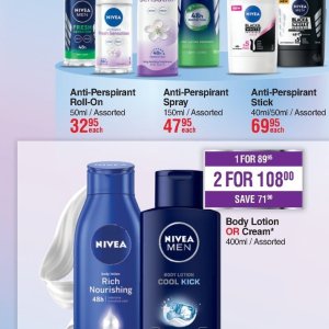 Roll-on nivea  at Dis-Chem Pharmacies