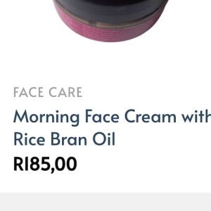 Face cream at SKINFResh