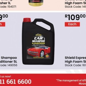 Car shampoo at Africa Cash and Carry