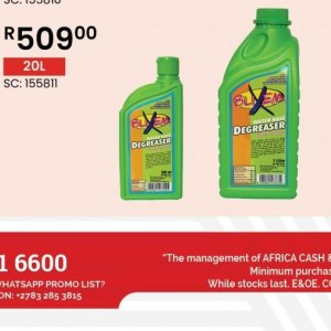 Degreaser at Africa Cash and Carry