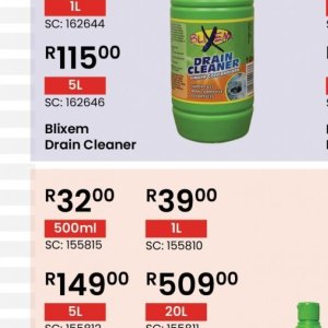 Drain cleaner at Africa Cash and Carry