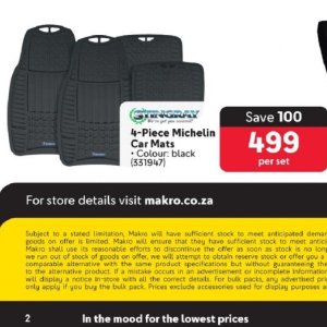 Car mat at Makro