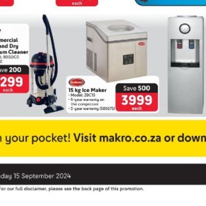 Ice maker at Makro