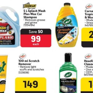 Car shampoo at Makro