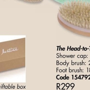 Body brush at Justine