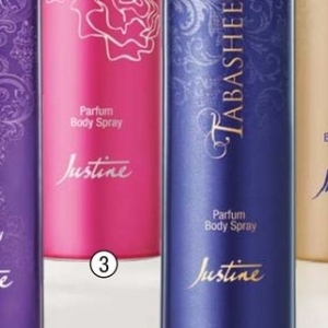 Body spray at Justine