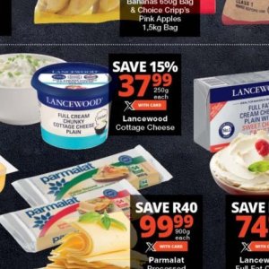 Cottage cheese at Checkers