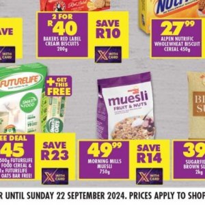 Muesli at Shoprite