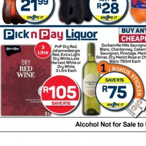 Wine at Pick n Pay Hyper