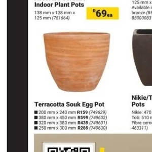 Terracotta at Builders Warehouse