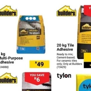 Adhesive at Builders Warehouse