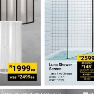 Shower at Builders Warehouse