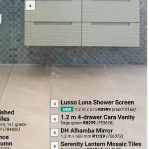 Shower at Builders Warehouse