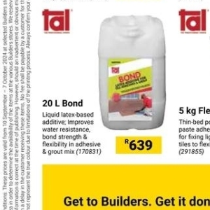 Adhesive at Builders Warehouse