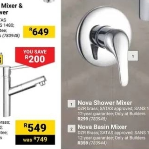 Shower at Builders Warehouse