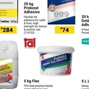 Adhesive at Builders Warehouse