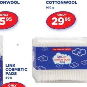 Cotton buds at Link Pharmacy