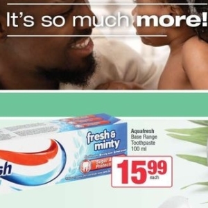 Toothpaste aquafresh  at Spar