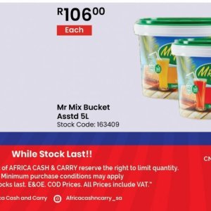 Bucket at Africa Cash and Carry