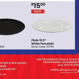 Plate at Africa Cash and Carry