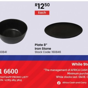 Plate at Africa Cash and Carry