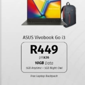 Laptop asus  at Vodacom4U