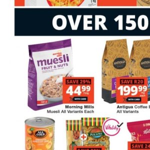 Muesli at Checkers