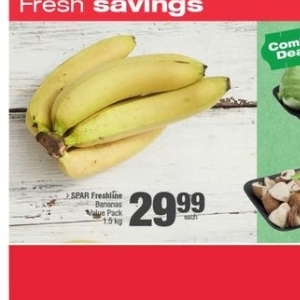 Bananas at Spar