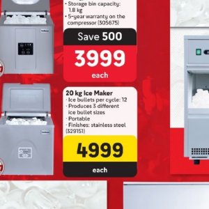 Ice maker at Makro