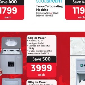 Ice maker at Makro