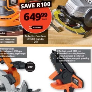 Orbital sander at Checkers Hyper