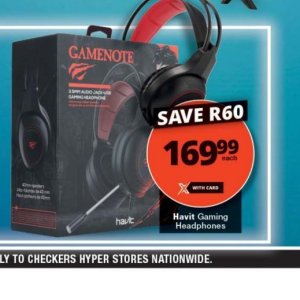 Headphones at Checkers Hyper