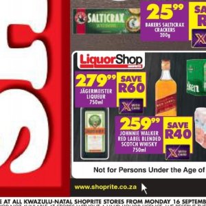 Liqueur at Shoprite