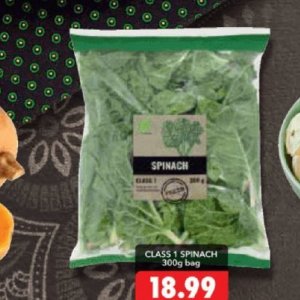 Spinach at Shoprite