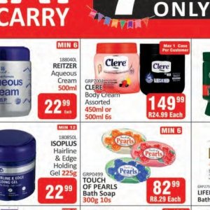 Body cream at Kit Kat Cash&Carry