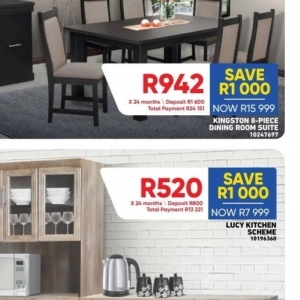 Dining room set at Furnmart