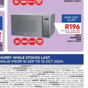 Microwave oven at Furnmart