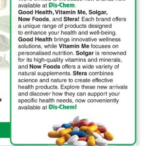 Vitamins at Dis-Chem Pharmacies