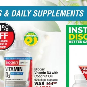 Supplements at Dis-Chem Pharmacies