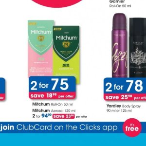 Roll-on at Clicks