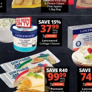 Cottage cheese at Checkers