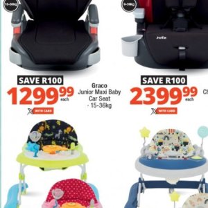 Car seat at Checkers