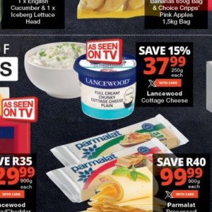 Cottage cheese at Checkers