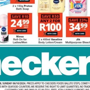 Body lotion nivea  at Checkers