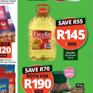 Sunflower oil at Checkers Hyper