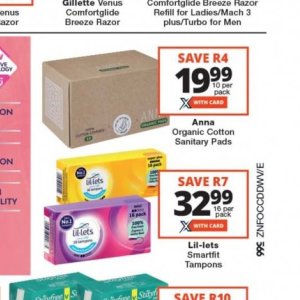 Sanitary pads libresse  at Checkers